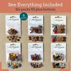 Buttons Galore Pets Group Nähknöpfe 50 Stück waschbar