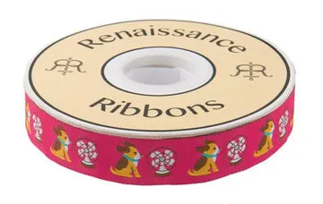 Renaissance Ribbon Jessica Jones Chili Dog Webband 22mm 1 Yard rosa