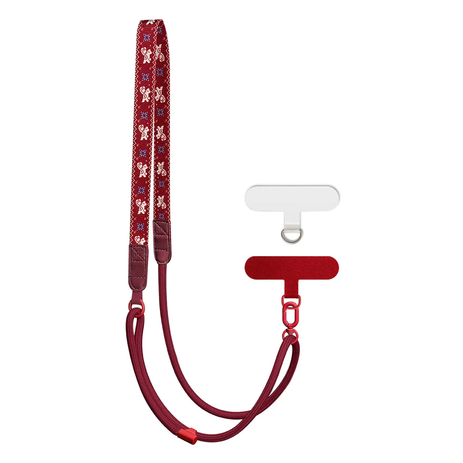 MORSUNBELA Handykette Breit Verstellbar mit Karabiner