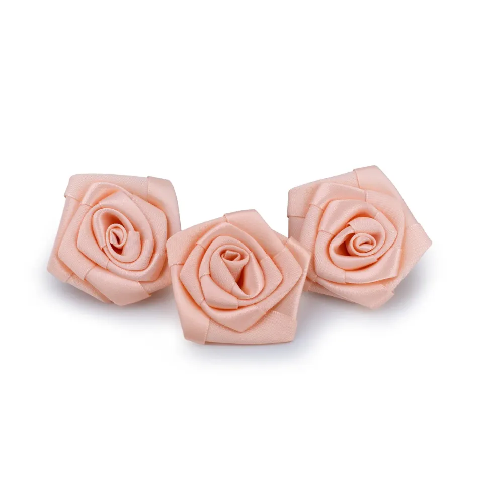Creativery Satinrosen Stoffrosen farbecht waschbar