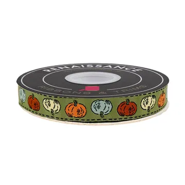 Renaissance Ribbon Home Sweet Haunt Petite Pumpkin Schmuckband 1 Yard Kürbis