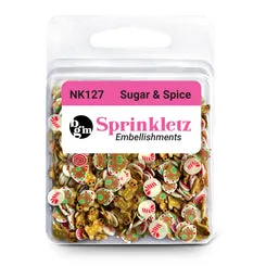 Buttons Galore Sprinkletz Sugar & Spice Streuteile 12 g