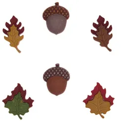 Buttons Galore Fall Friends Nähknöpfe 36 Stück Herbst