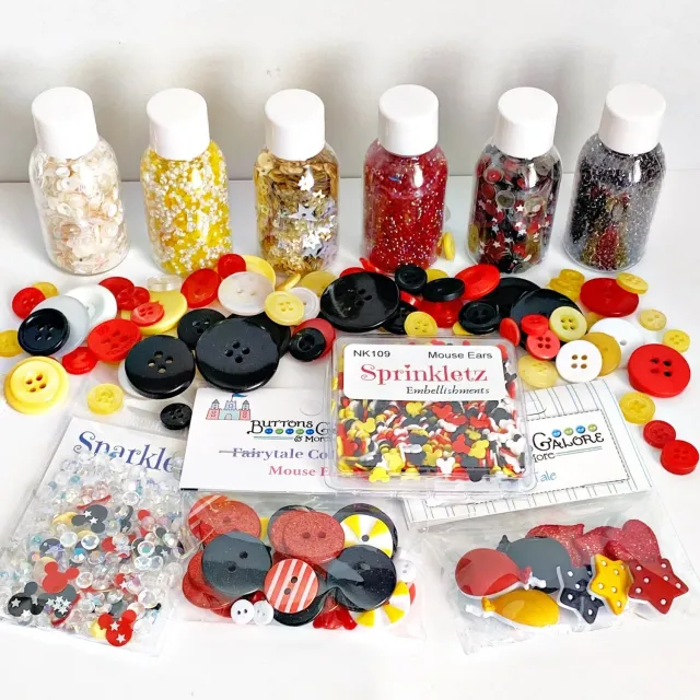 Buttons Galore Embellishment Bundle Bastelset bunt
