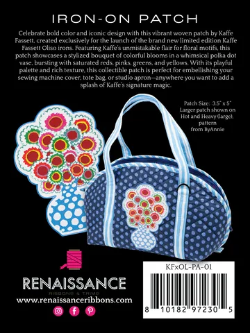 Renaissance Ribbon Kaffe Fassett Bouquet Bügelpatch Blumen