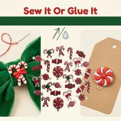 Buttons Galore Candy Cane Weihnachtsknöpfe 50 Stück zum Annähen
