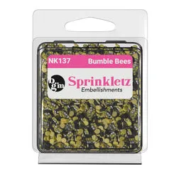 Buttons Galore Sprinkletz Bumble Bees Bastelstreu 12g Bienen