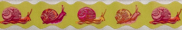 Renaissance Ribbon Down to Earth Snailed It Webband 1 Yard Schnecken