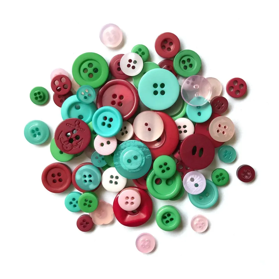 Buttons Galore Retro Christmas Knöpfe 85g ca. 200 Stück