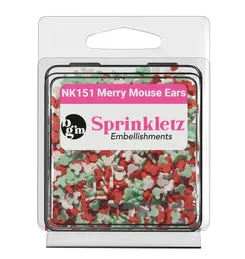 Buttons Galore Sprinkletz Merry Mouse Ears Streuteile 12 g Weihnachten