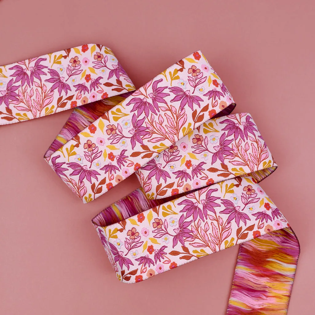 Renaissance Ribbon Sunset Cottage Sunset Meadow Webband 1 Yard 38mm