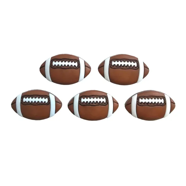 Buttons Galore Pigskin Knöpfe 5 Stück Football waschbar