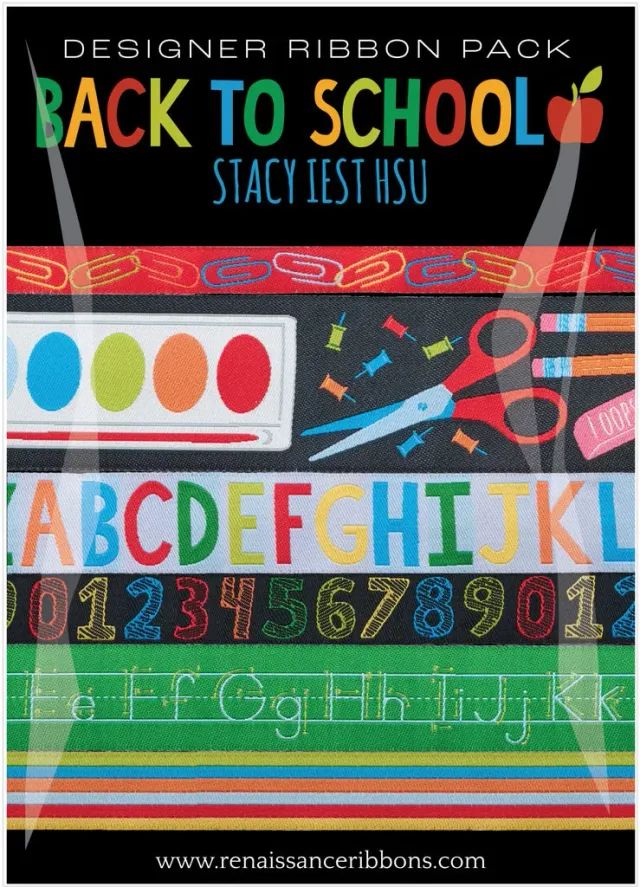 Renaissance Ribbon Back to School Designer Pack 6x 1 Yard