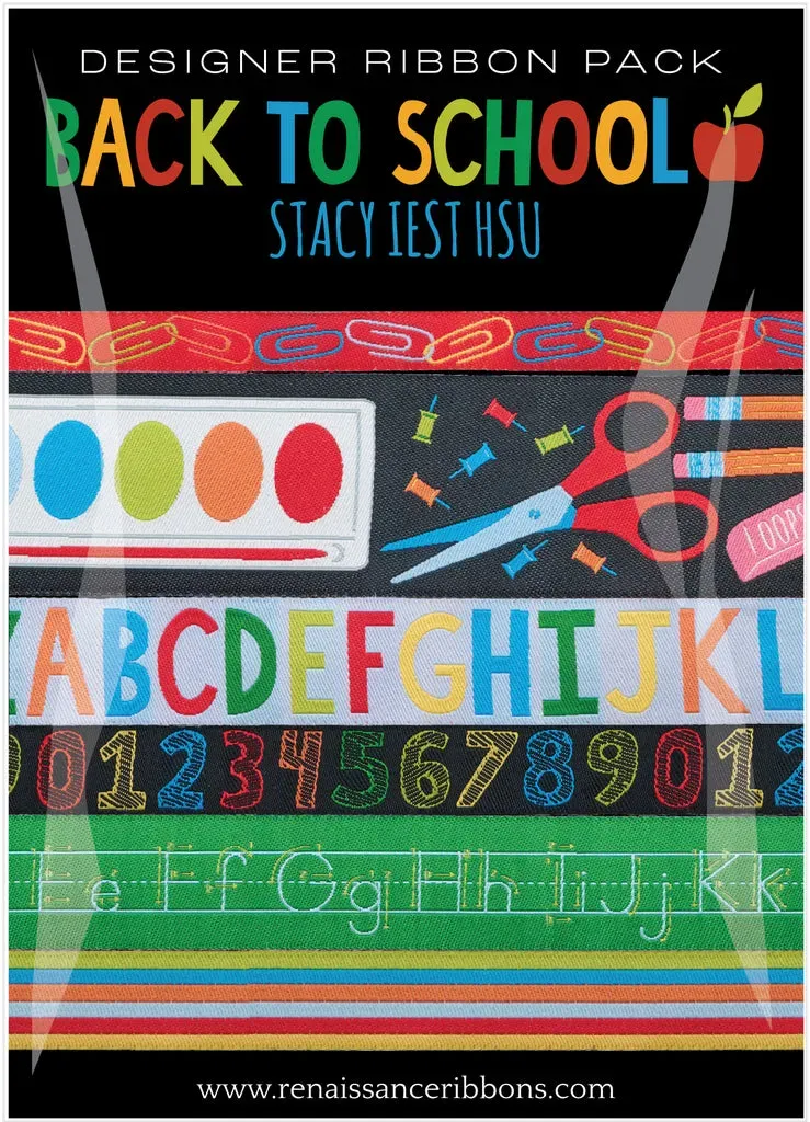 Renaissance Ribbon Back to School Designer Pack 6x 1 Yard