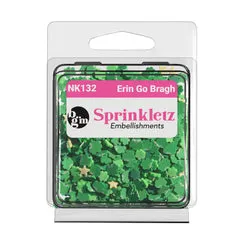 Buttons Galore Sprinkletz Erin Go Bragh Streuteile 12g Kleeblatt