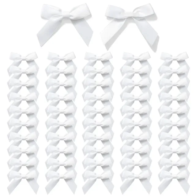 MORSUNBELA Geschenkschleifen Satin selbstklebend 50 Stk