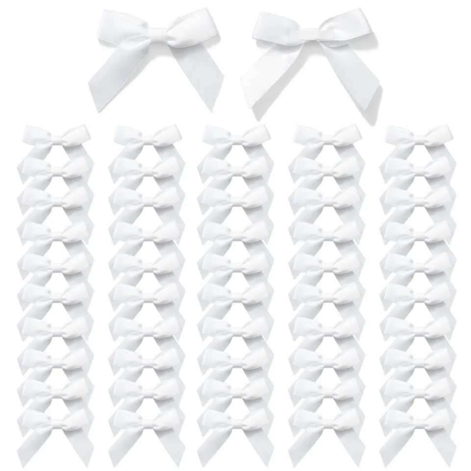 MORSUNBELA Geschenkschleifen Satin selbstklebend 50 Stk