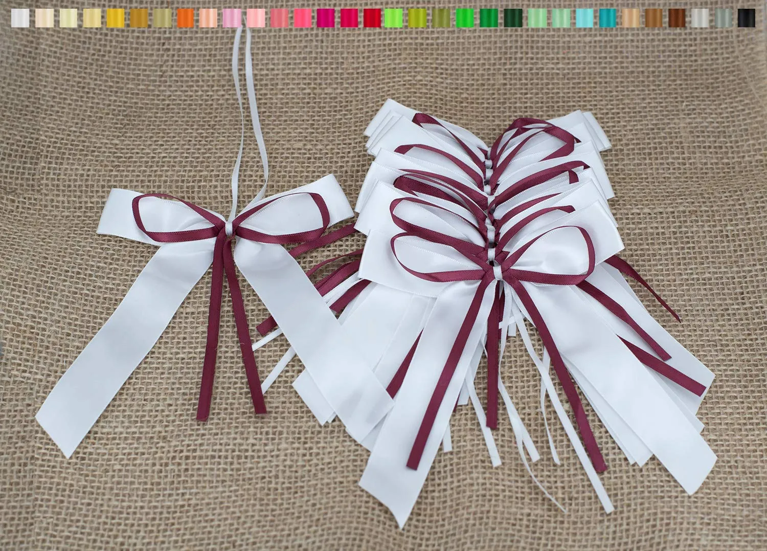 Creativery Antennenschleifen Hochzeit 10 Stück