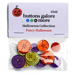 Buttons Galore Fancy Halloween Nähknöpfe 15 Stück Bunt