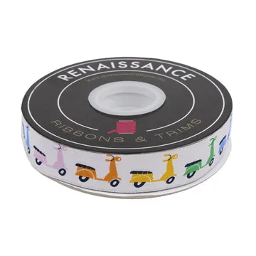 Renaissance Ribbon La Dolce Vita Scooters Schmuckband 1 Yard