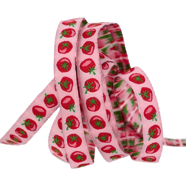 Renaissance Ribbon In the Vegetable Garden Tomato Webband 10mm 1 Yard