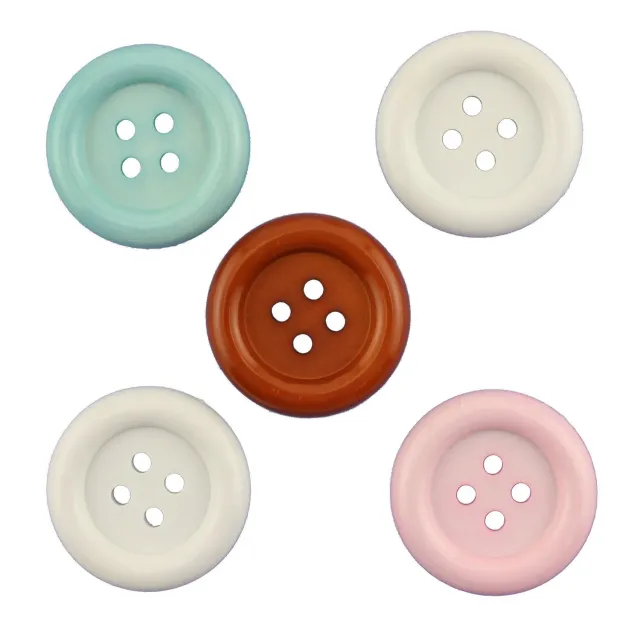 Buttons Galore Big Ol Knöpfe 5 Stück 32 mm 4-Loch