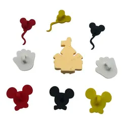 Buttons Galore Mouse Ears Nähknöpfe Mix 9 Stk waschbar