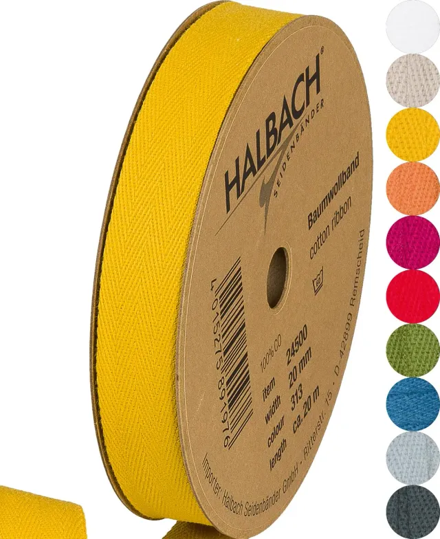 Halbach Baumwollband Baumwolle farbecht Rolle