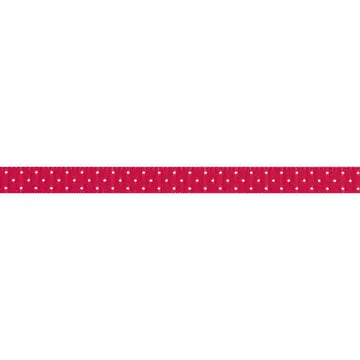 Renaissance Ribbon Classic Holiday Dot Schleifenband rot 10 mm