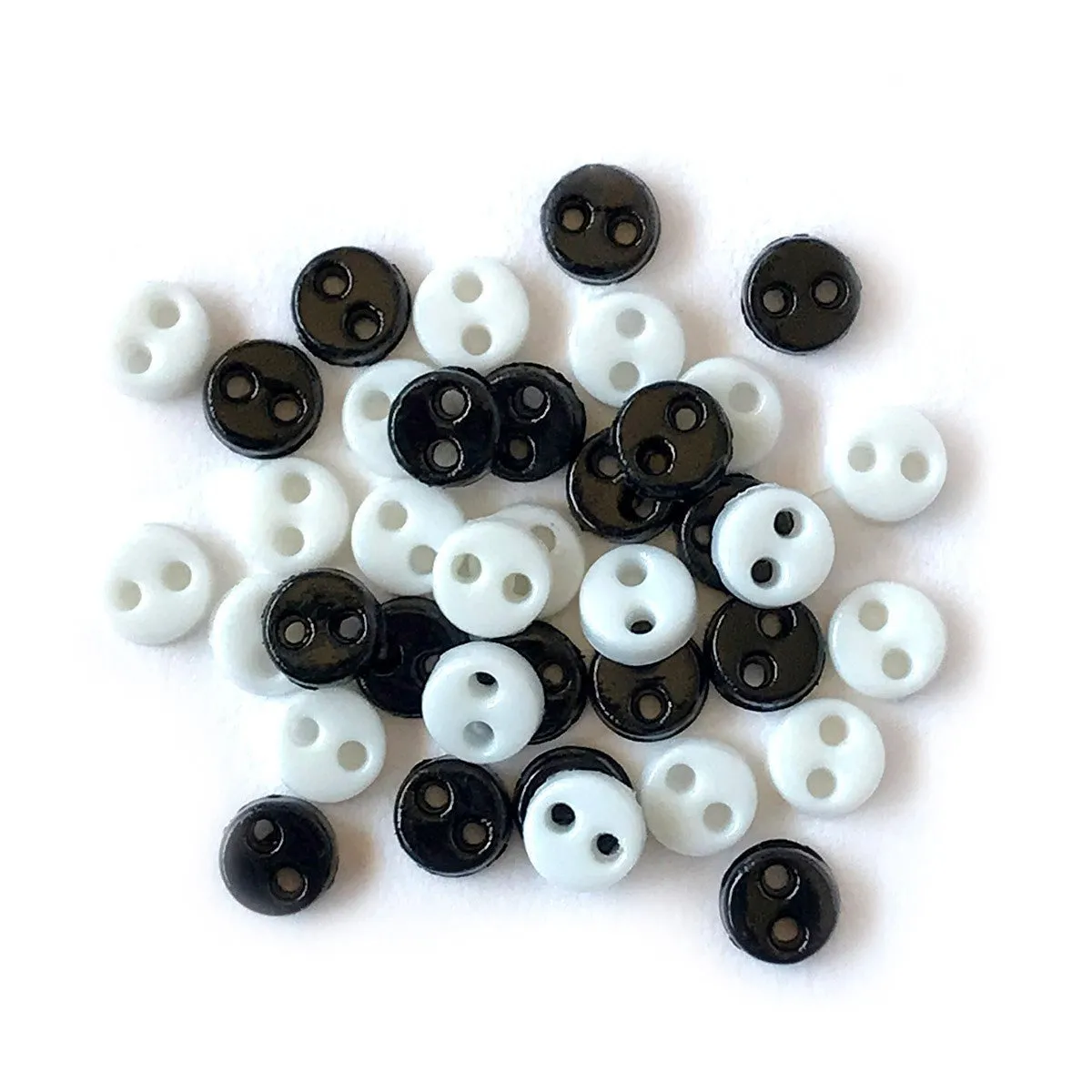 Buttons Galore Micro Knöpfe 35 Stück 4 mm glänzend