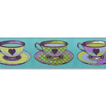 Renaissance Ribbon Curiouser Big Tea Time Schleifenband 38 mm