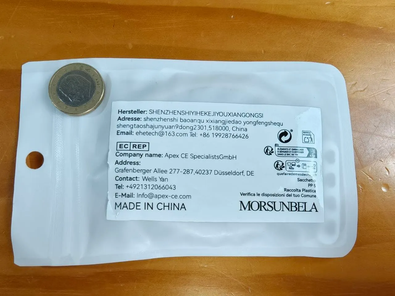 MORSUNBELA Handykette kurz Handschlaufe Herz-Patch