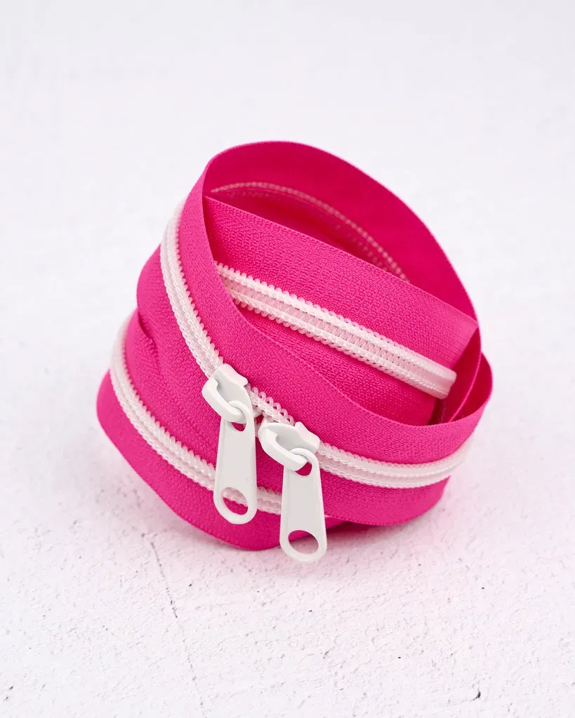Renaissance Ribbon Acid Pink Handtaschen-Reißverschluss Nr.5