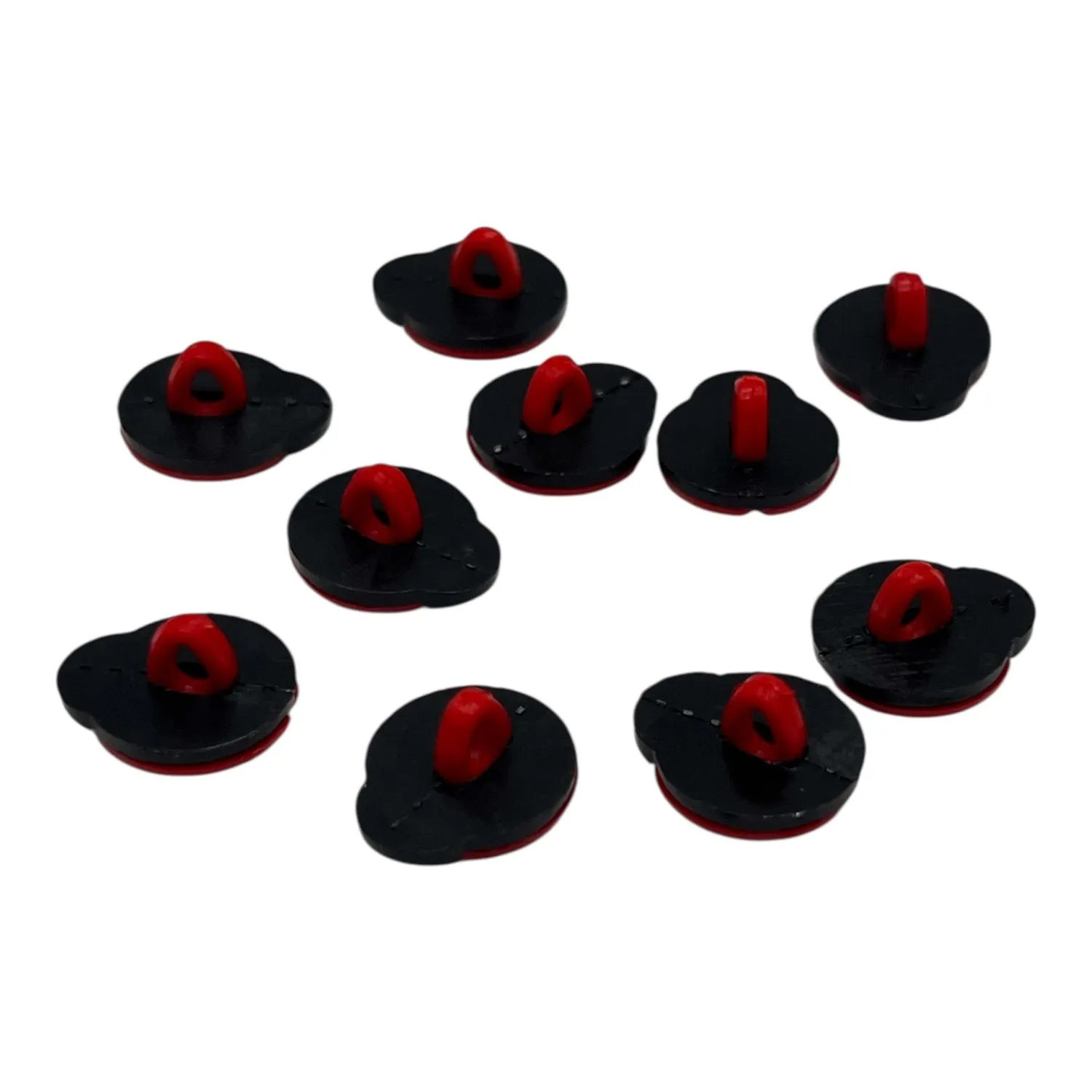Buttons Galore Ladybug Marienkäferknöpfe 10 Stück 16 mm waschbar