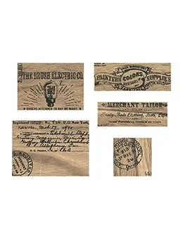 Idea-ology Tim Holtz Label Vignette Advert Panels Papier