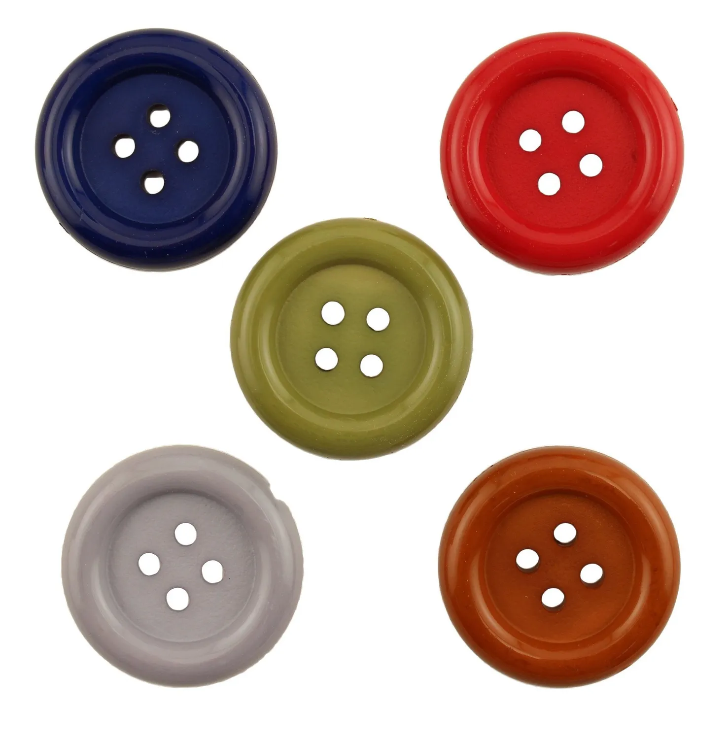 Buttons Galore Big Ol Knöpfe 5 Stück 32 mm 4-Loch