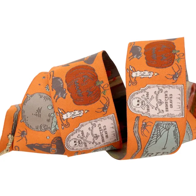 Renaissance Ribbon Home Sweet Haunt Spells and Spooks Webband 2 Zoll