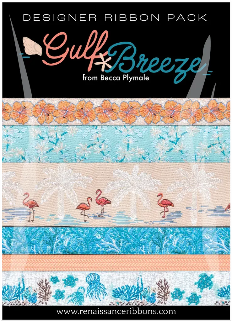 Renaissance Ribbon Gulf Breeze Designer Pack Schmuckband-Set Küste 6 Bänder