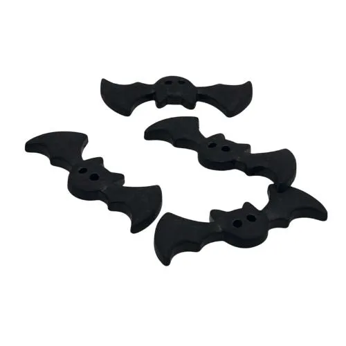 Buttons Galore Black Bat Knöpfe schwarz