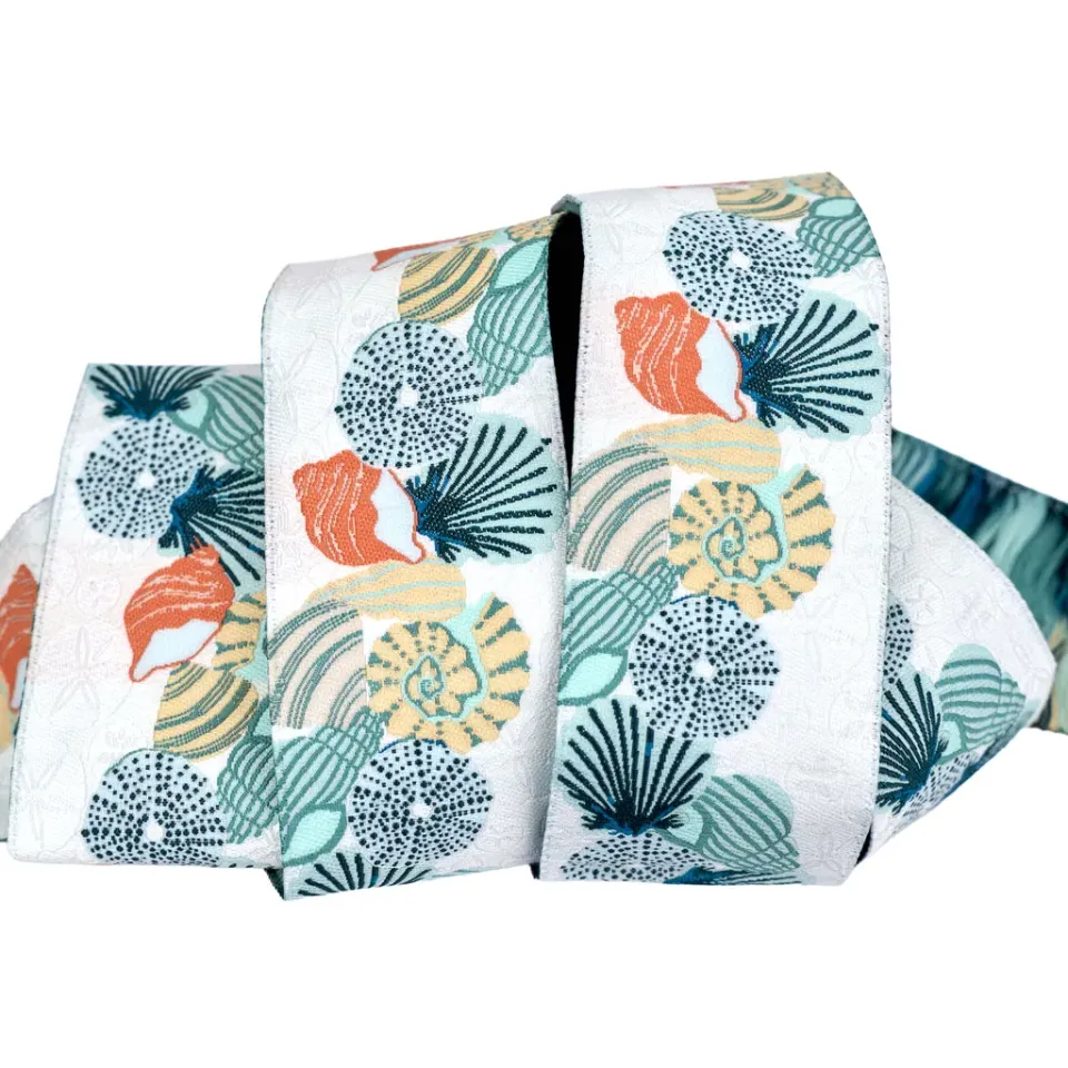 Renaissance Ribbon Gulf Breeze Seashell Shores Schleifenband 38mm 1 Yard