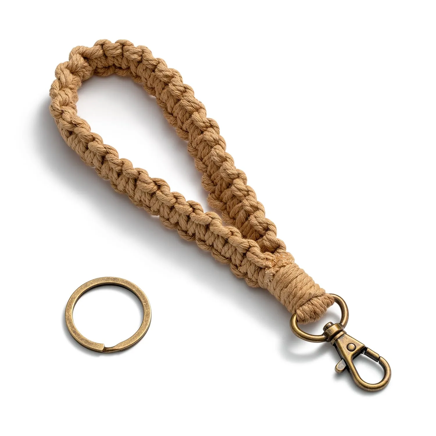 MORSUNBELA Schlüsselband Baumwollschnur Lanyard mit Schlüsselring