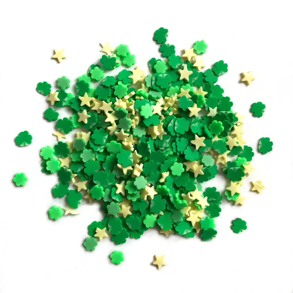 Buttons Galore Sprinkletz Erin Go Bragh Streuteile 12g Kleeblatt
