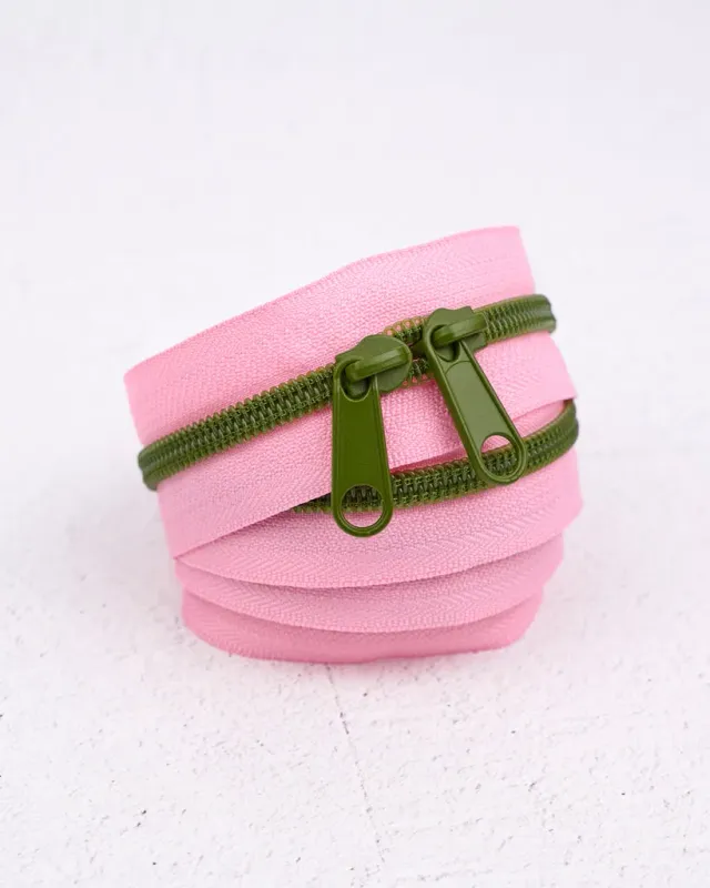Renaissance Ribbon Olive Blossom Handtaschen-Reißverschluss