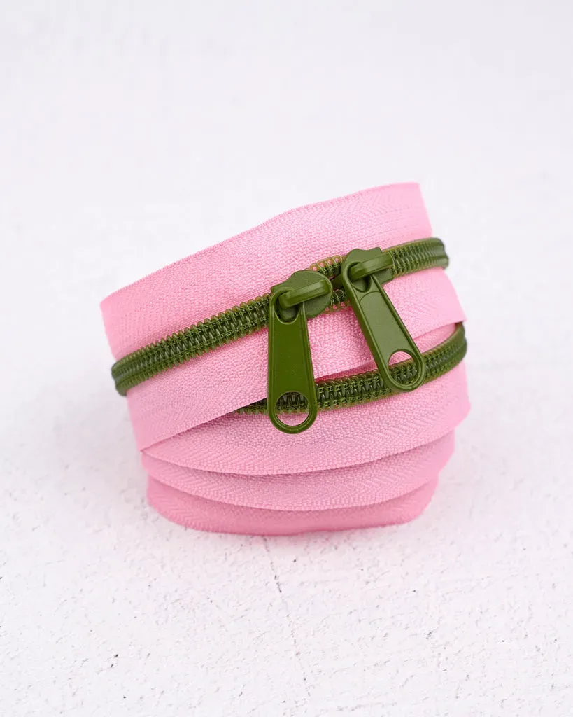 Renaissance Ribbon Olive Blossom Handtaschen-Reißverschluss