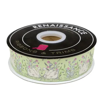 Renaissance Ribbon Mademoiselle Swan Soiree Webband 1 Yard