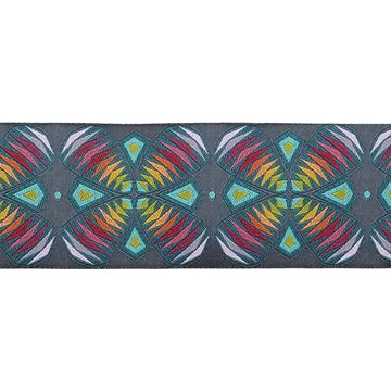 Renaissance Ribbon Enrapture Cathedral Windows Band 2 Zoll Dunkelpetrol