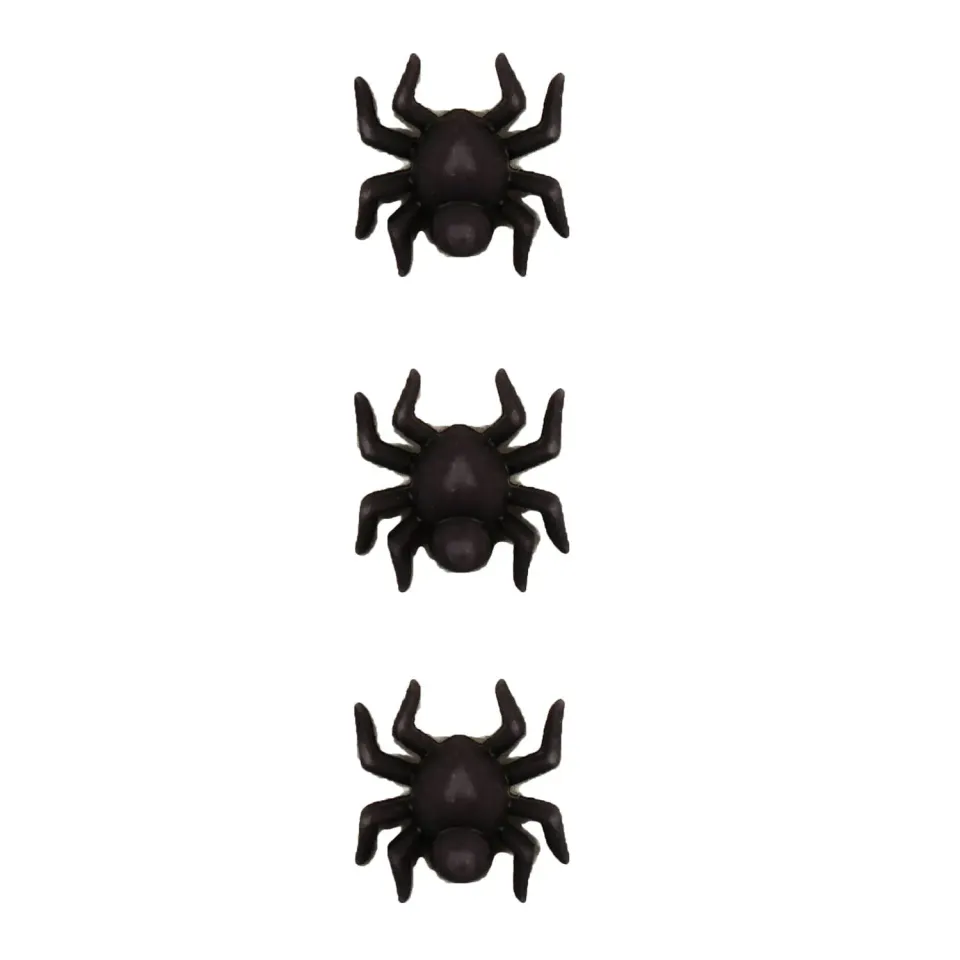 Buttons Galore Spiders Knöpfe 3 Stück Halloween 3D