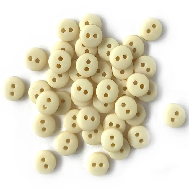 Buttons Galore Linen Nähknöpfe 35 Stk 6mm Creme