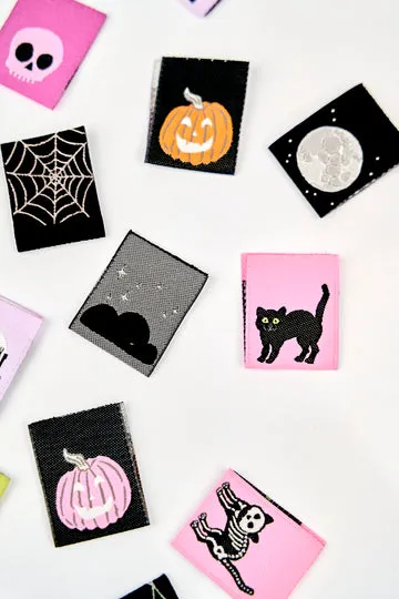 Renaissance Ribbon Spooky Night Weblabels 8er-Pack Halloween