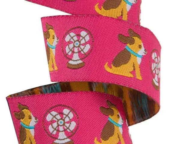 Renaissance Ribbon Jessica Jones Chili Dog Webband 22mm 1 Yard rosa